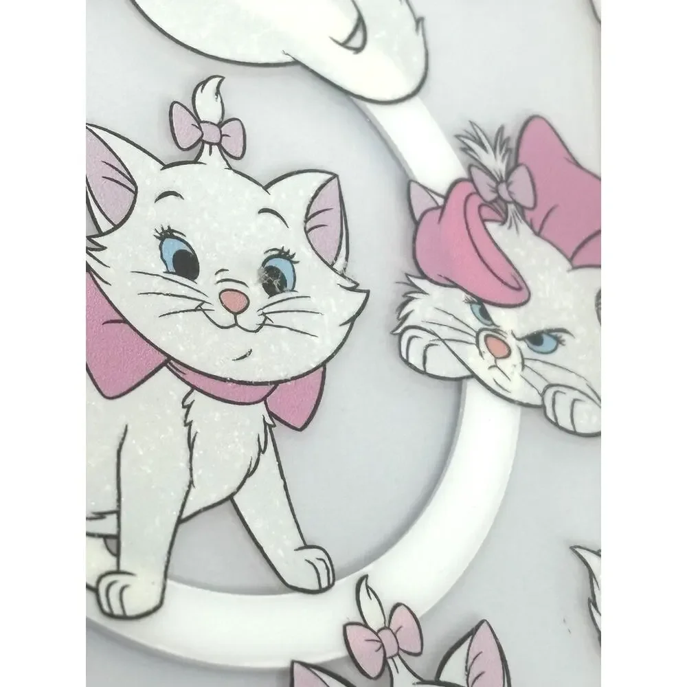 Disney Marie Aristocats iPhone 16 Pro Max Case Skinny Dip Pink White Glitter NIB